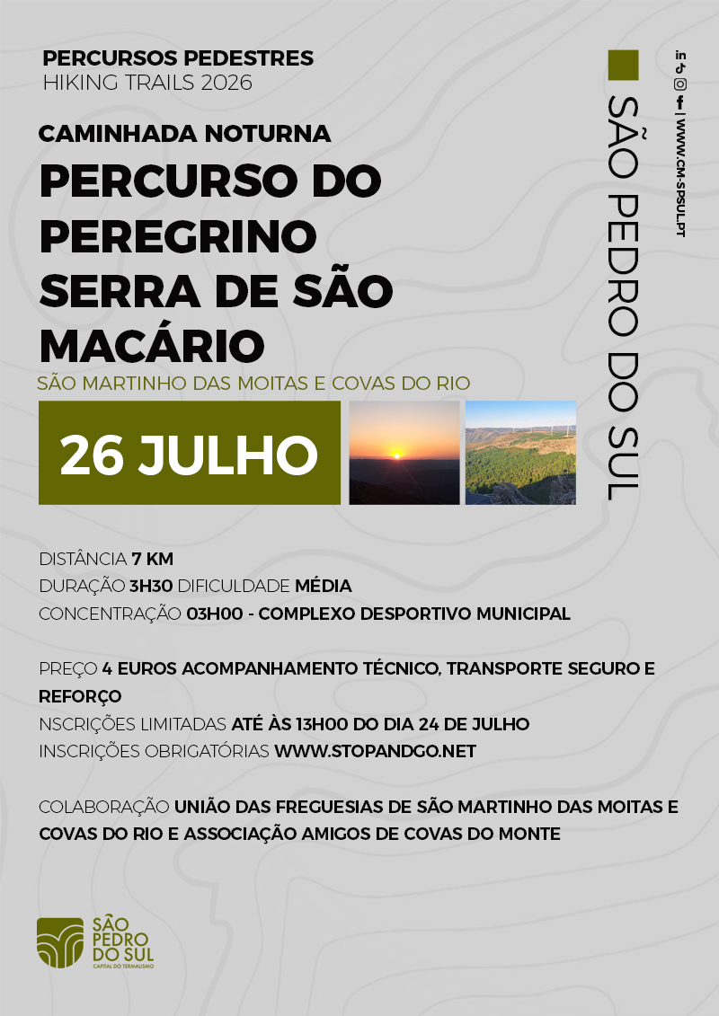 CAMINHADA PEREGRINO SÃO MACÁRIO 2026 image
