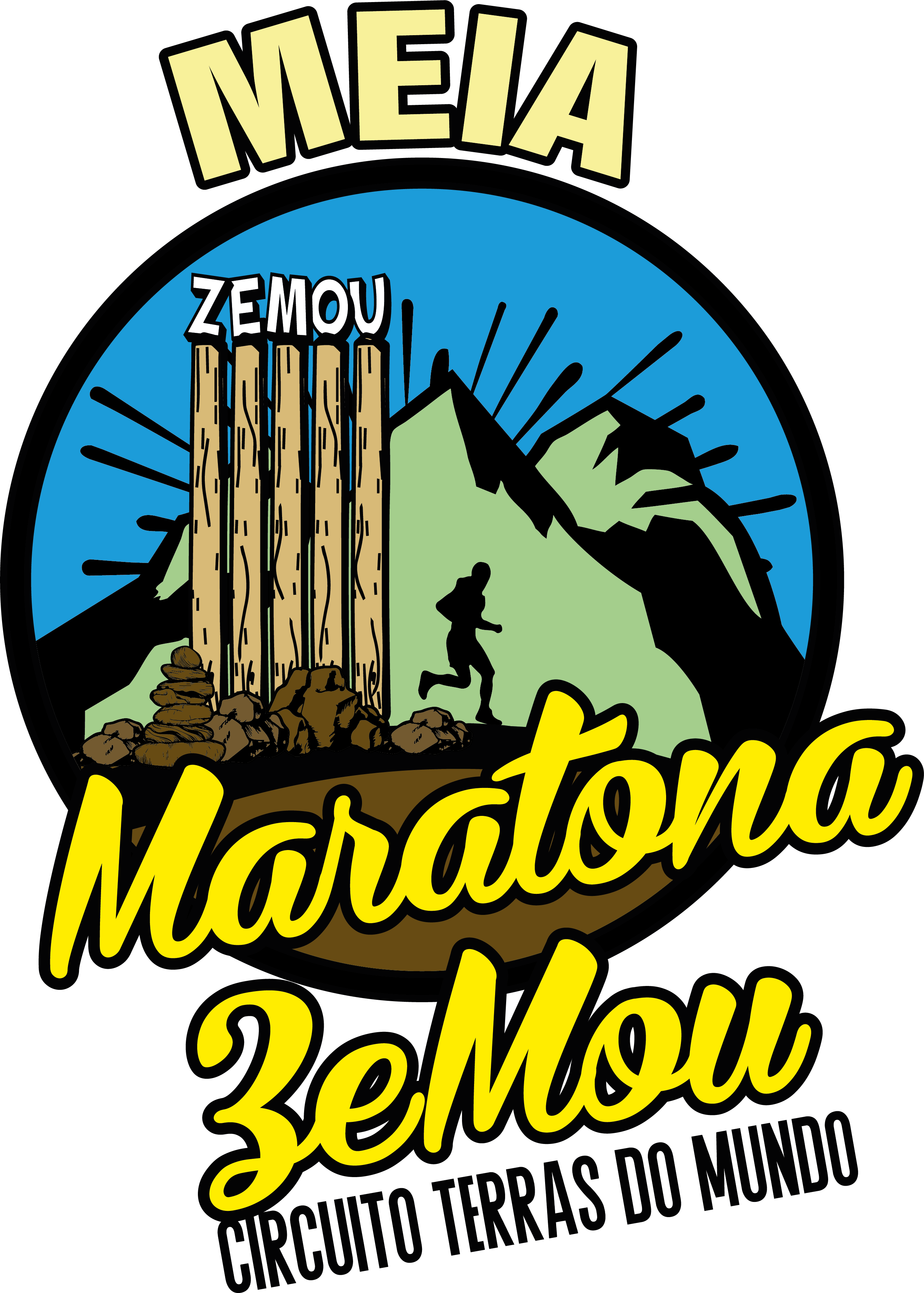 Logótipo de Meia maratona Zemou 2024